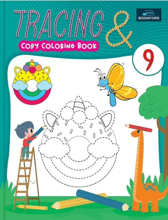 Tracing and Coloring Book - 9